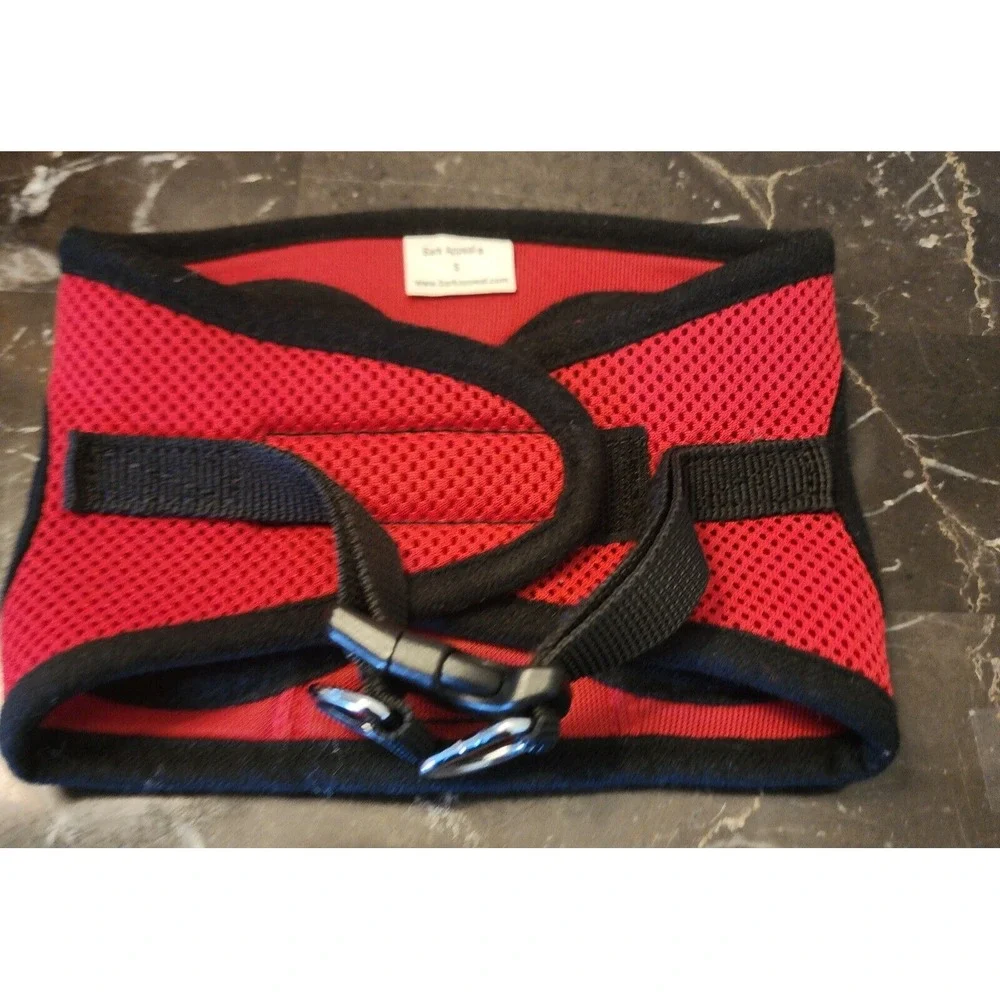 Bark Appeal Step In Pet Harness in Red Size Small